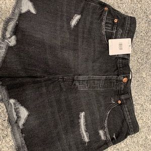 Free people high waisted jean shorts